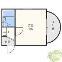 兵庫県西宮市甲陽園若江町（賃貸マンション1K・3階・16.01㎡） その2