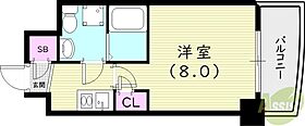 兵庫県西宮市甲子園高潮町（賃貸マンション1K・6階・23.80㎡） その2