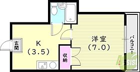 Ｒoyale離宮西宮  ｜ 兵庫県西宮市平木町3-3（賃貸マンション1K・3階・24.00㎡） その2