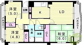 ツインアルカディア  ｜ 兵庫県西宮市荒木町13-9（賃貸マンション3LDK・2階・65.20㎡） その2