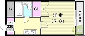 兵庫県西宮市学文殿町1丁目4-22（賃貸アパート1K・3階・18.00㎡） その2