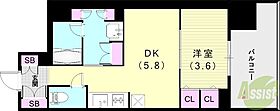 ジオエント西宮北口  ｜ 兵庫県西宮市高松町8-25（賃貸マンション1DK・14階・31.54㎡） その2