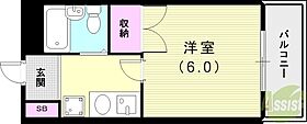 ハイツエリーゼ  ｜ 兵庫県西宮市里中町2丁目6-7（賃貸マンション1K・3階・18.20㎡） その2