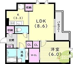 MINT甲子園五番町  ｜ 兵庫県西宮市甲子園五番町17-16（賃貸アパート1LDK・2階・47.43㎡） その2