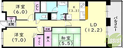 甲子園三番町ハイツ 2階/-