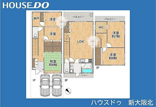間取り 大阪市西淀川区出来島1丁目