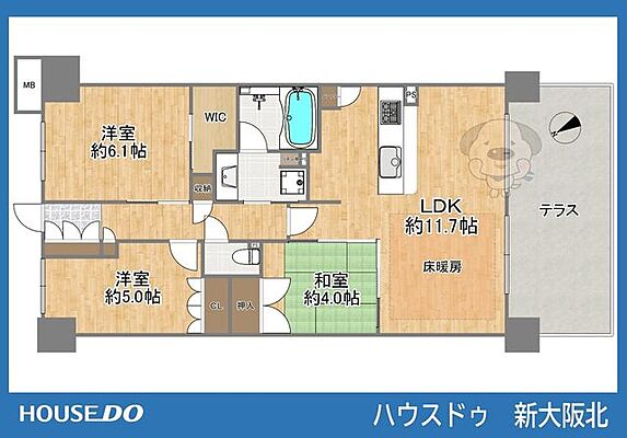 間取り ウエリス豊中三国 1階/-