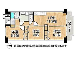 間取図画像 3LDK