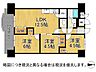 間取り：南側バルコニーにつき陽当たり・通風良好！収納スペース豊富な3LDKの間取りです