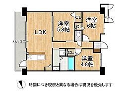 間取図画像 3LDK