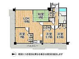 オークリッチむこうまち 4LDKの間取図画像