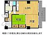 間取り：南向きで陽当り良好！2LDKの間取りです