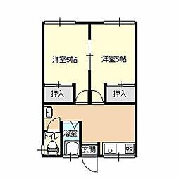 リバービレッジ平川 2Kの間取図画像