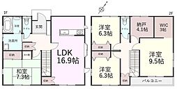 鶴ヶ島市新町3丁目　中古戸建 4SLDKの間取り
