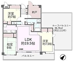 サニーコート鶴ヶ島 3LDKの間取図画像
