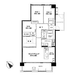 グランシティユーロレジデンス川崎 4LDKの間取り