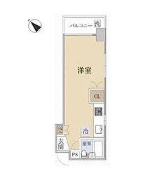 グリーンキャピタル南阿佐ヶ谷 ワンルームの間取図画像