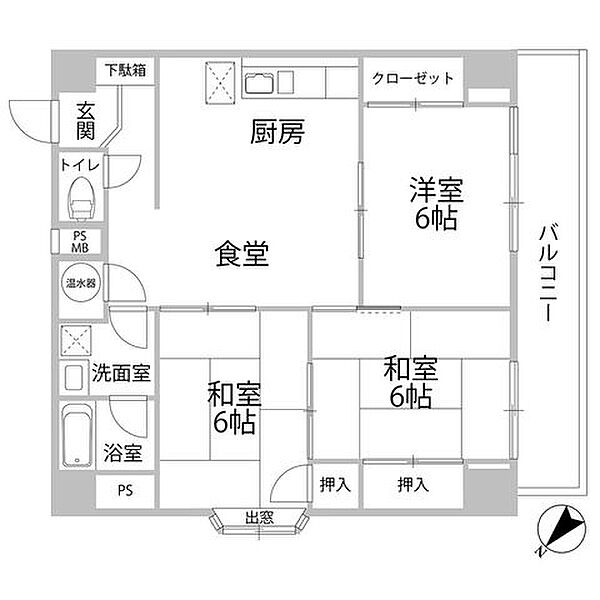 間取りを拡大表示