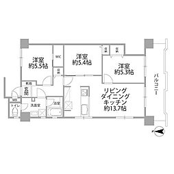 間取図画像 3LDK
