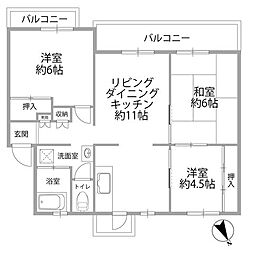 間取図画像 3LDK