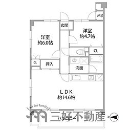 間取図画像 2LDK