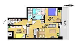 メイツ大森西 2LDKの間取図画像