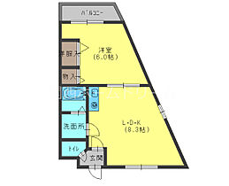 大阪府門真市新橋町8-25（賃貸マンション1LDK・5階・32.17㎡） その2