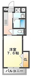 ロジュマン門真 1Kの間取図画像