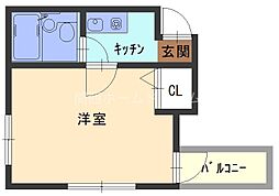 M'プラザ滝井駅前 1Kの間取図画像