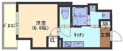 ルーチェ門真栄町 1Kの間取図画像