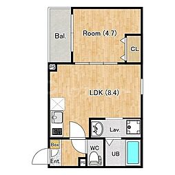 間取図画像 1LDK