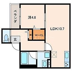 間取図画像 1LDK