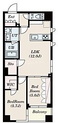 S-RESIDENCE瑞江 1SLDKの間取図画像