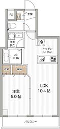 REPURE西葛西レジデンス 1LDKの間取図画像