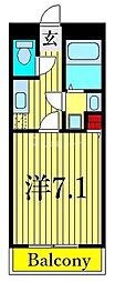 S.PALM 1Kの間取図画像