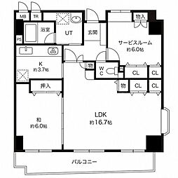 ドミール・コンフォール 1SLDKの間取図画像