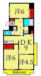 メゾンエスユー 3DKの間取図画像