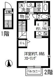 プルミエ葛西A棟 ワンルームの間取図画像