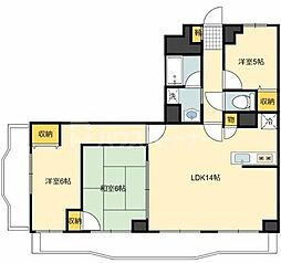 シャンサール船堀 3LDKの間取図画像