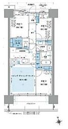 パークホームズ杉並上荻 5階3LDKの間取り