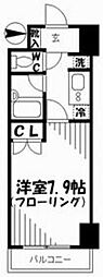 グランヴァン荻窪II 3階1Kの間取り