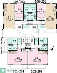 コート西山 1DKの間取図画像