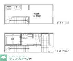 練馬区南田中2丁目アパート ワンルームの間取図画像