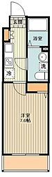 クレヴィスタ練馬武蔵関 1Kの間取図画像
