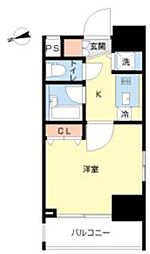 スカイコート新宿落合壱番館 1Kの間取図画像