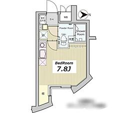 パティオスクエア中野 ワンルームの間取図画像