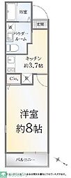 HDC方南町 1Kの間取図画像