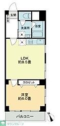 グリーンハイツ 1LDKの間取図画像