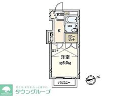 エクセルフォルム中野 1Kの間取図画像
