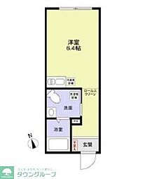 アリビオ中野 ワンルームの間取図画像